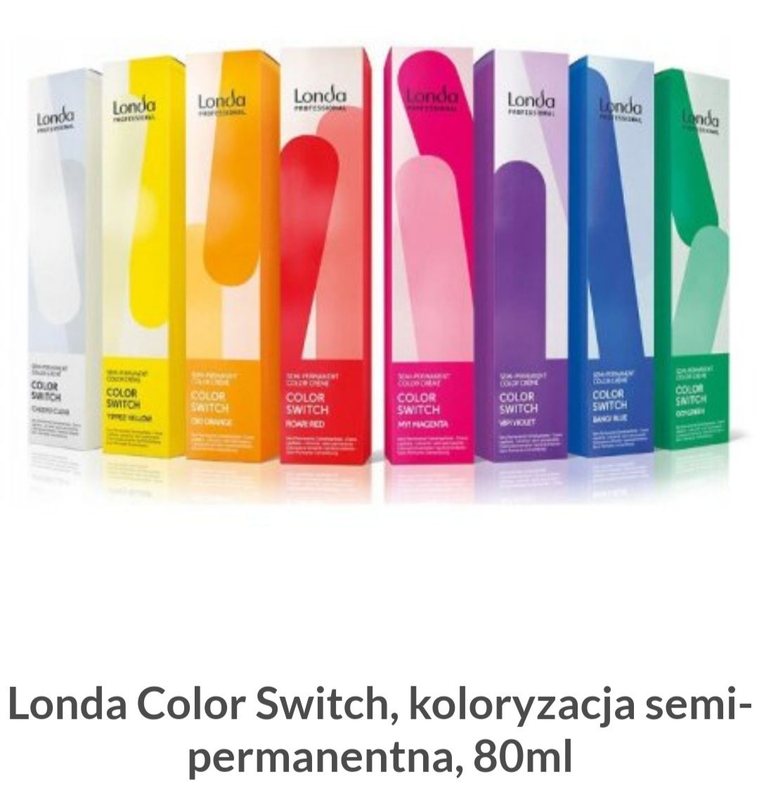 koloryzacja farba do włosów semi-permanentną Londa Color Switch