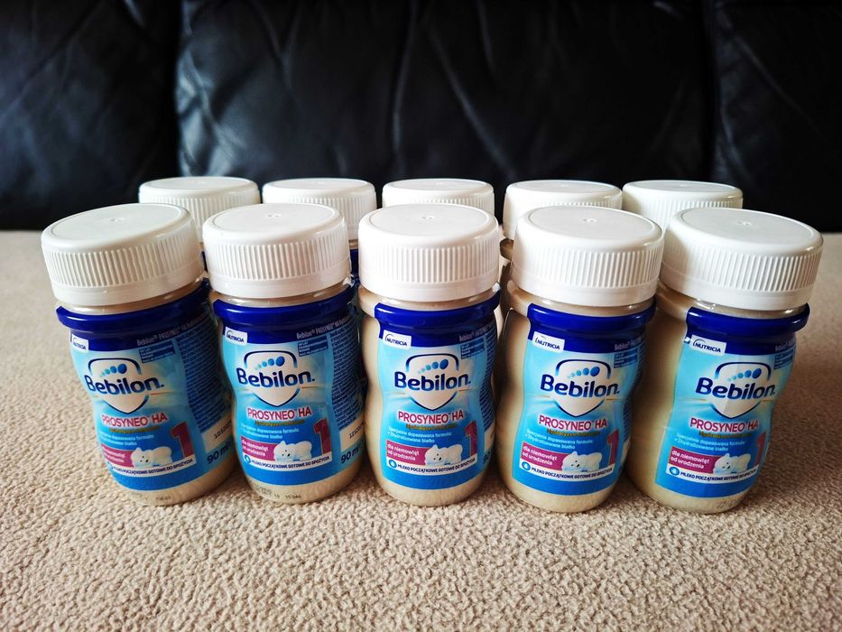 BEBILON PROSYNEO HA 1  10 butelek 90 ml + smoczki  GRATIS