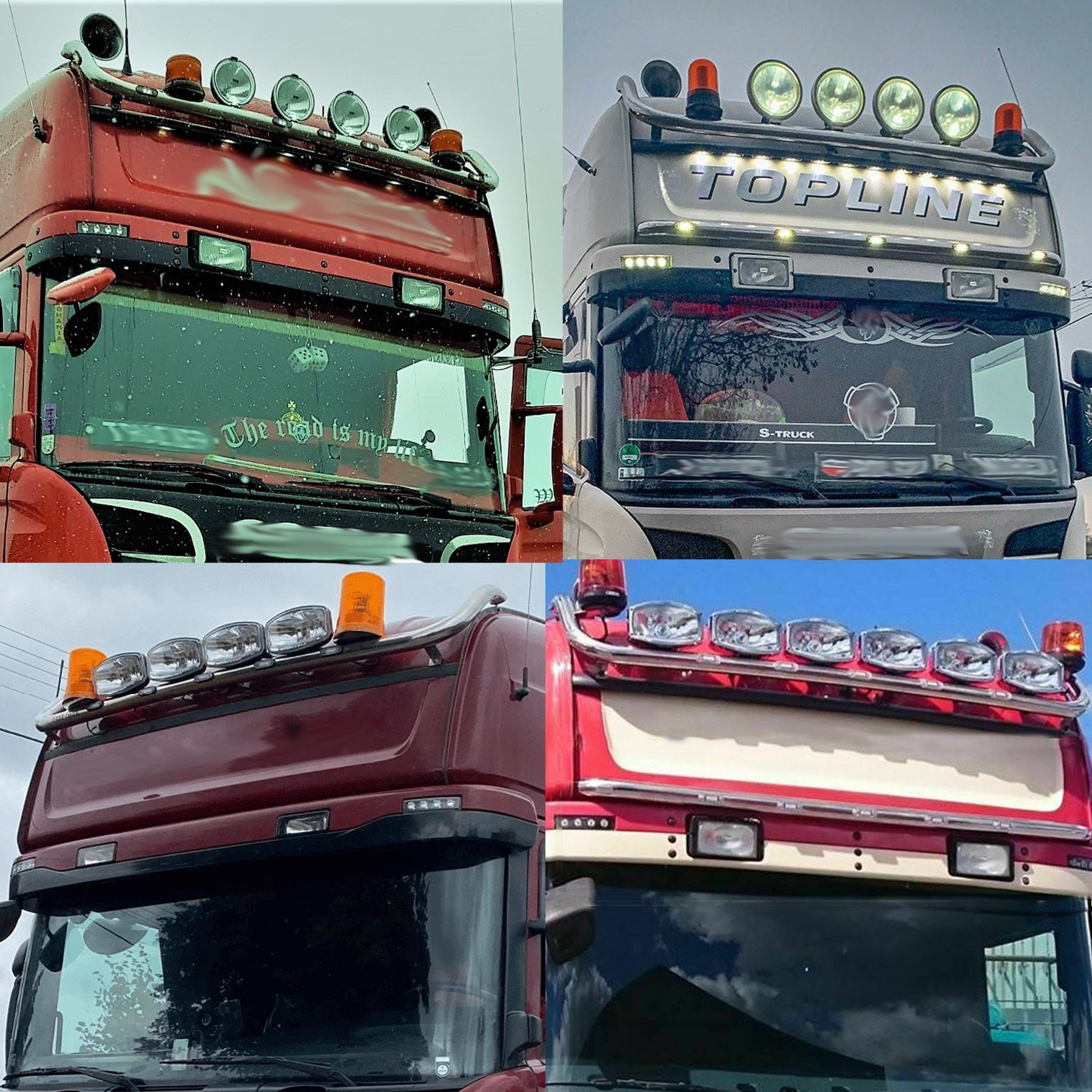 Orurowanie dachowe/Rama dla Scania Topline Highline Streamline z oś.90