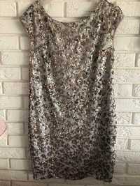 120 zł piękna cekinowa sukienka Reserved M/L pachy ok 94-106 dl ok 92