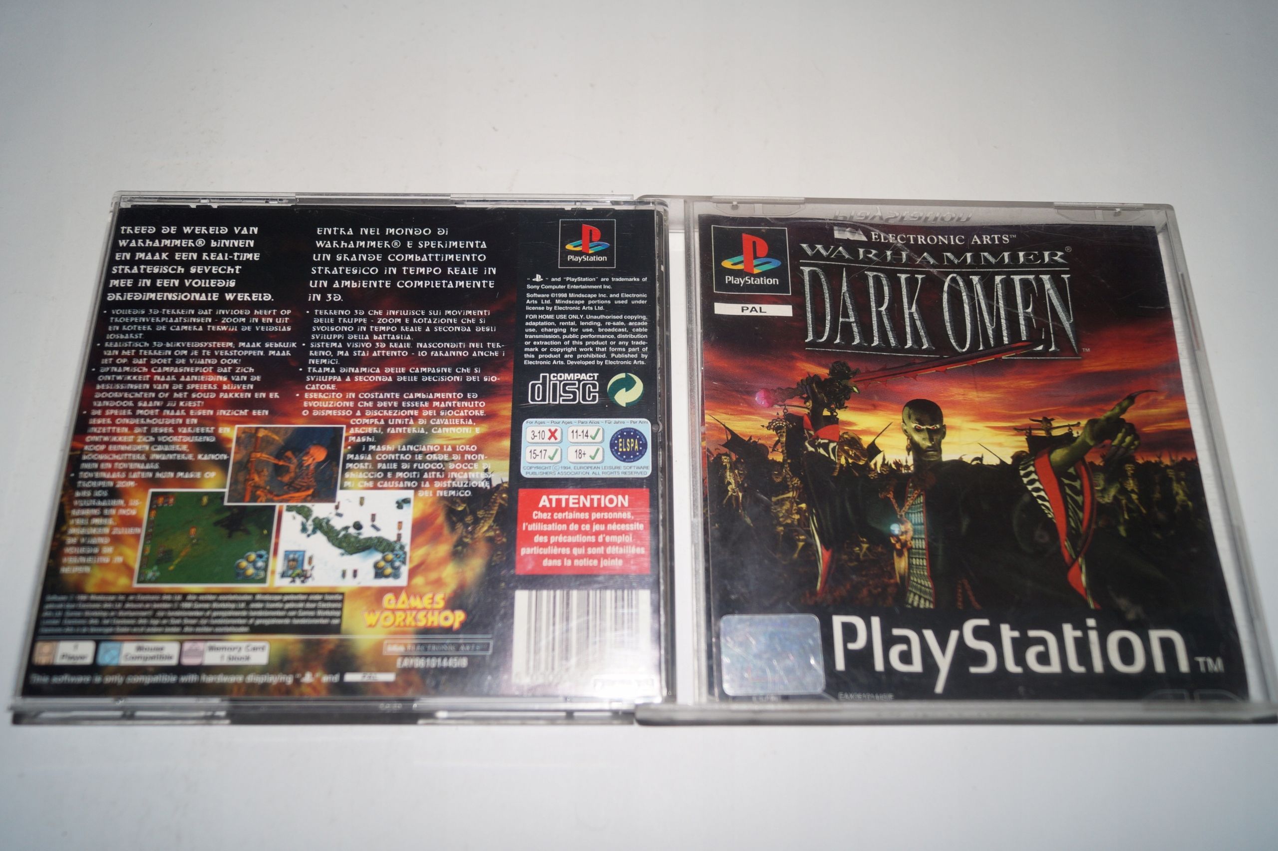 Gra Warhammer: Dark Omen Ps1 Sony Playstation (Psx)