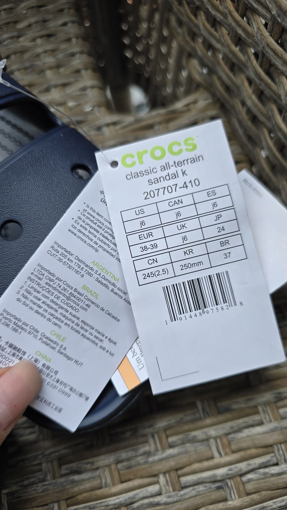 Сандалі crocs,  на підлітка j6-38/39