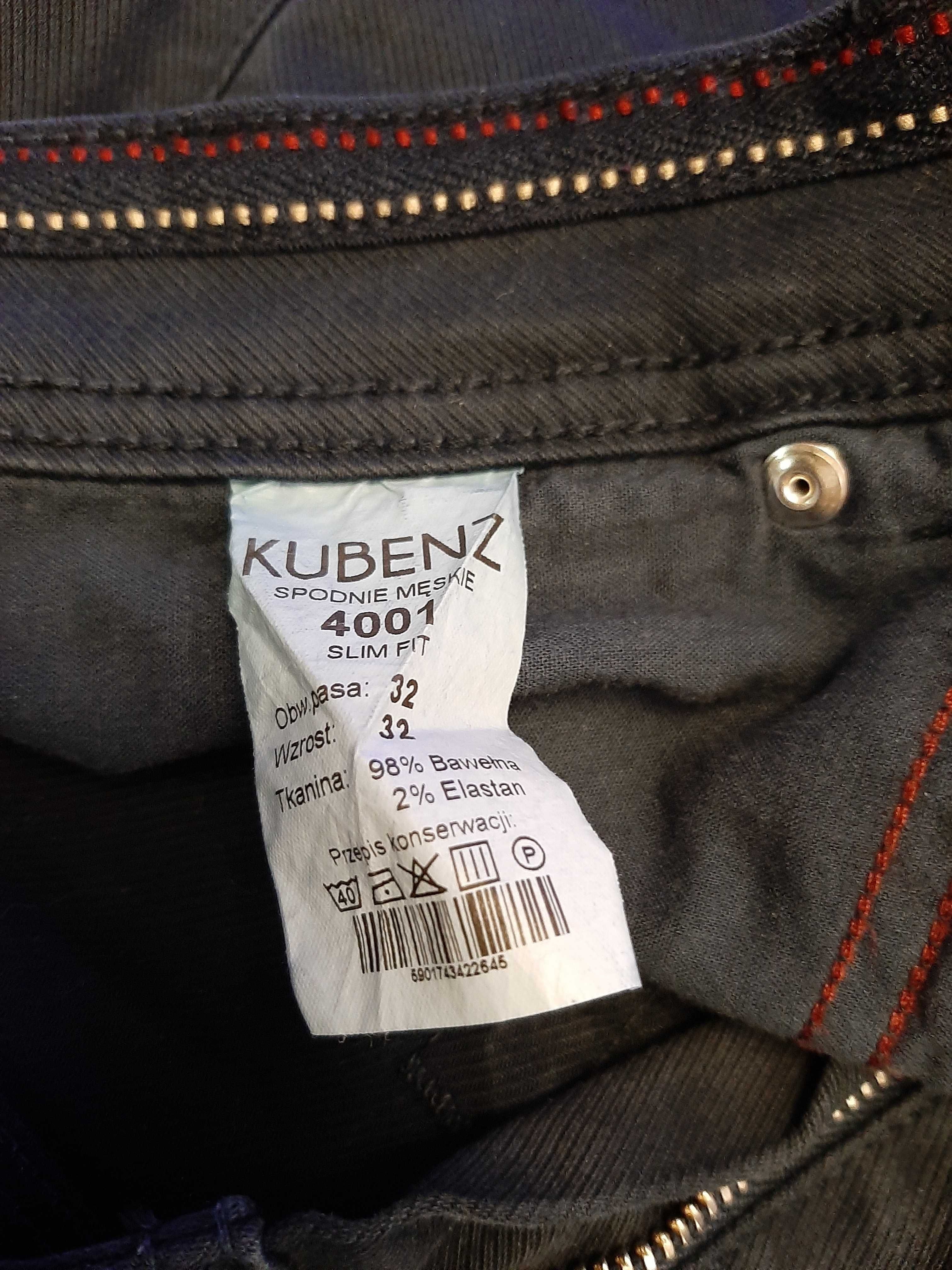 Spodnie męskie młodzieżowe Kubenz ciemny granatowy 32/32