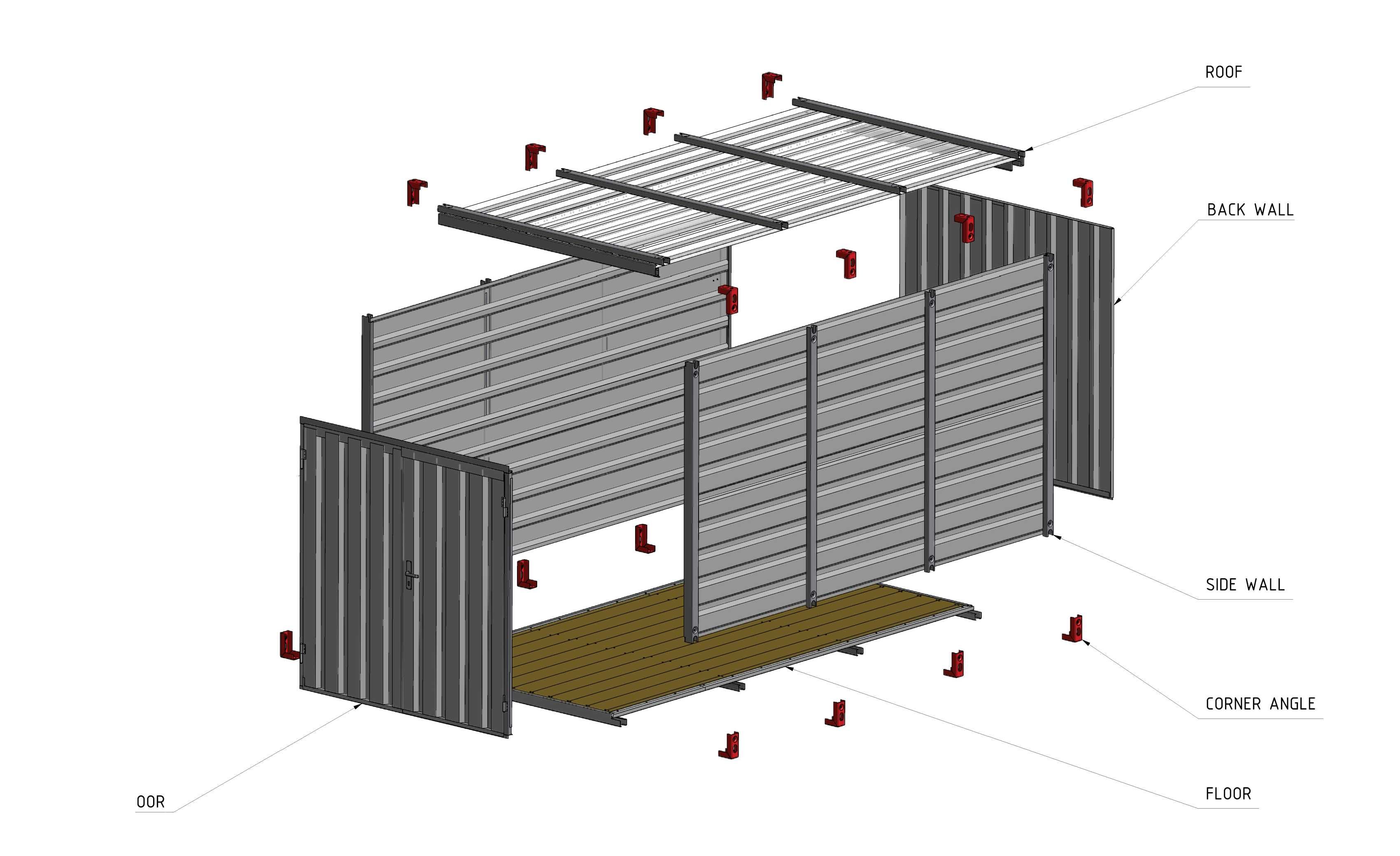 Contentor obras maritimo contêiner shipping container conteneur