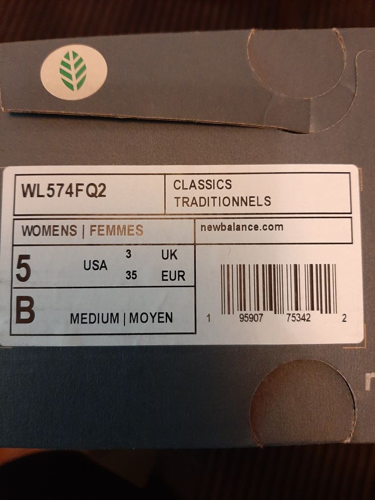 Кросівки NB, розмір 34.5-35, на ніжку 22 см