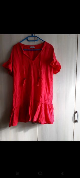 Sukienka letnia przewiewna różowa