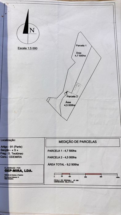 Terreno com ruinas Costa Alentejana