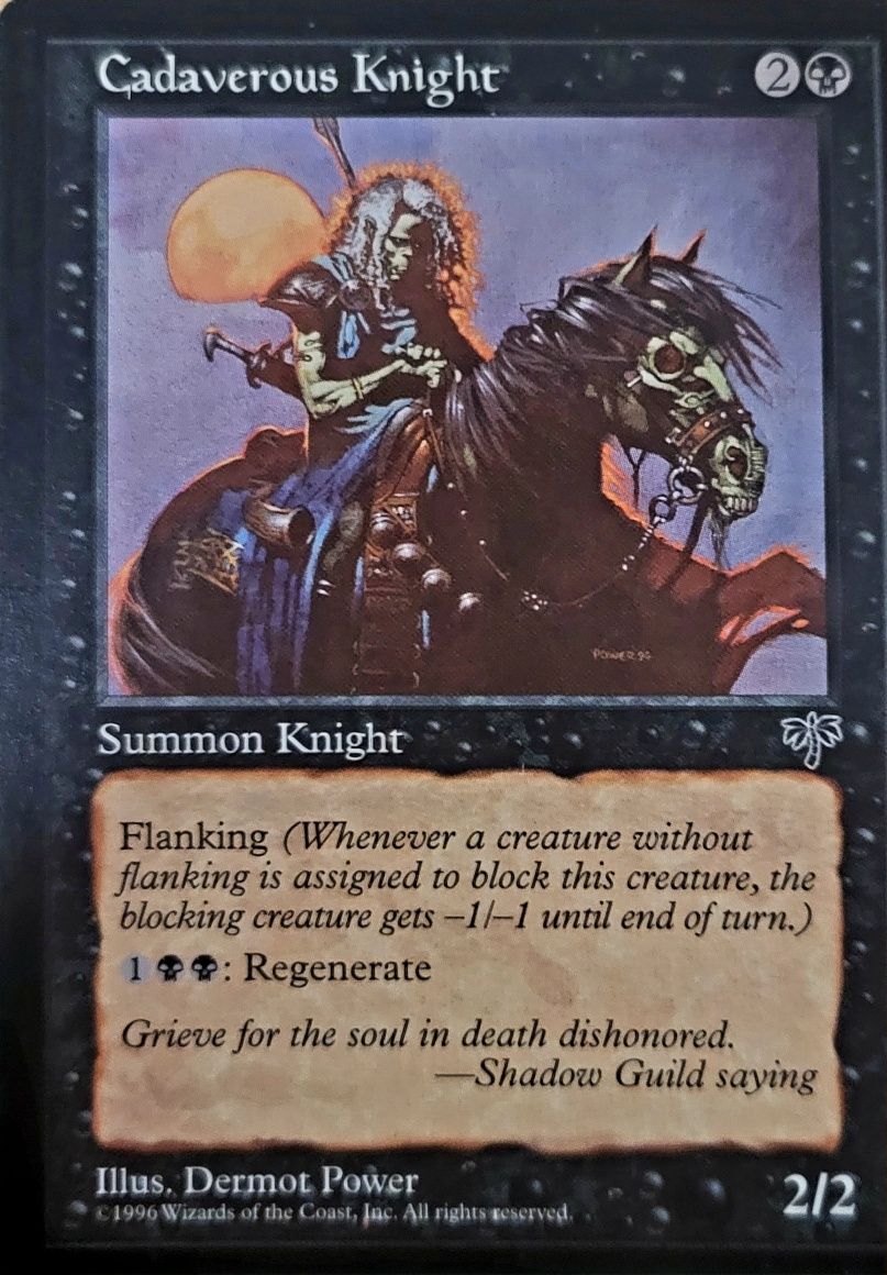 Magic the Gathering  - Cadaverous Knight  - Mirage Edition