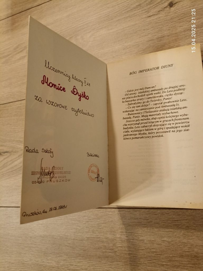 Książka Bóg imperator Diuny Frank Herbert
