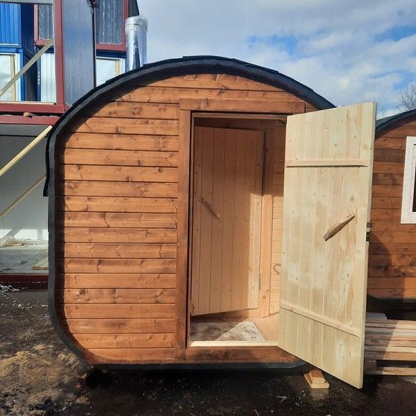 Квадро-Баня с угловым нижними полками 3х2,2 м деревянные ступени.