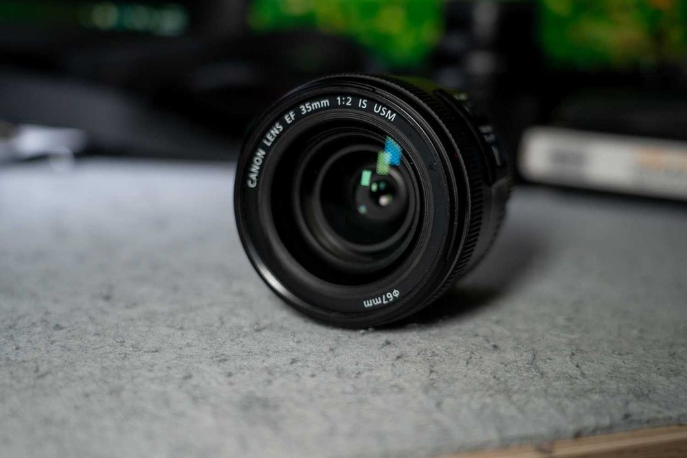 Canon EF 35 F2 IS USM zadbany obiektyw stabilizacja