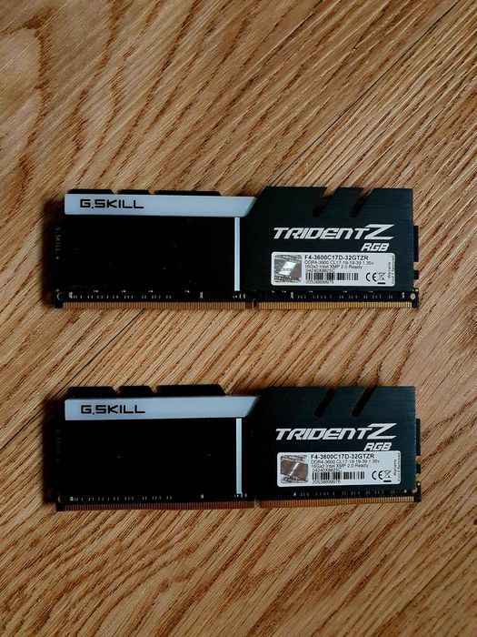 G.Skill Trident Z RGB, DDR4, 32 GB, 3600MHz, CL17 (F4-3600C17D-32GTZR)