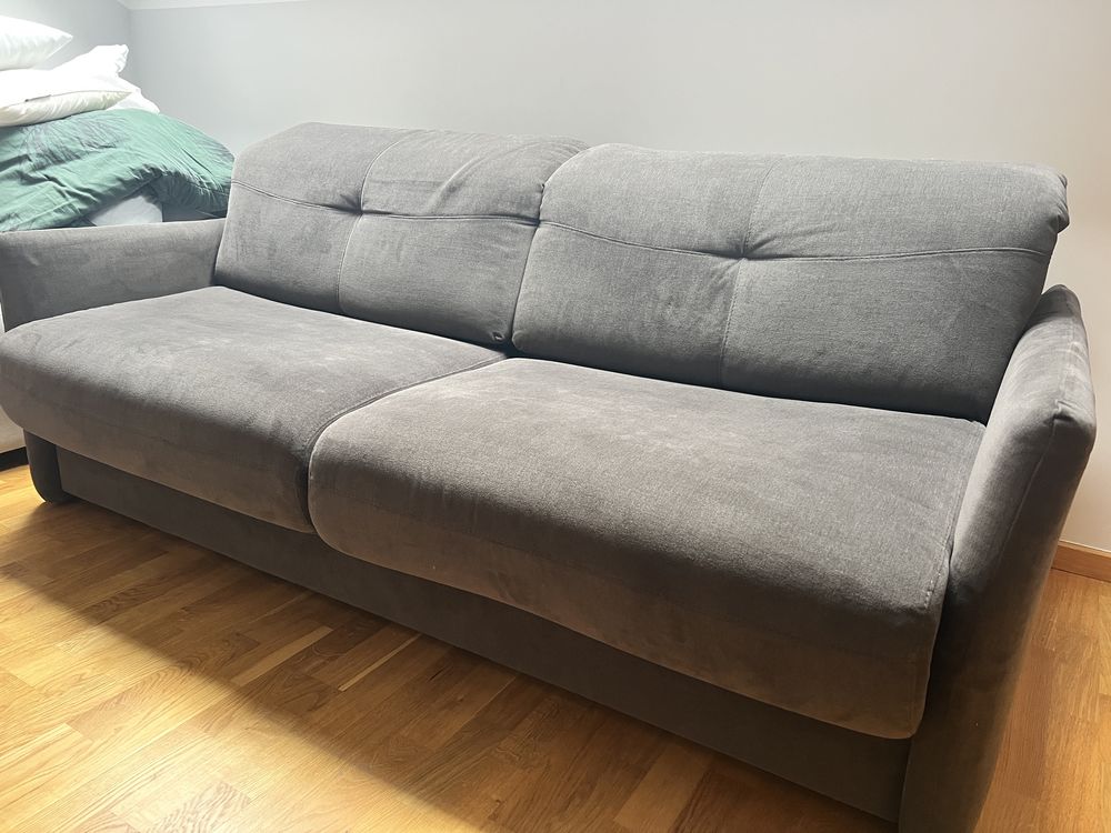 Sofa z materacem premium BIOTEX – bardzo wygodna, stan bdb