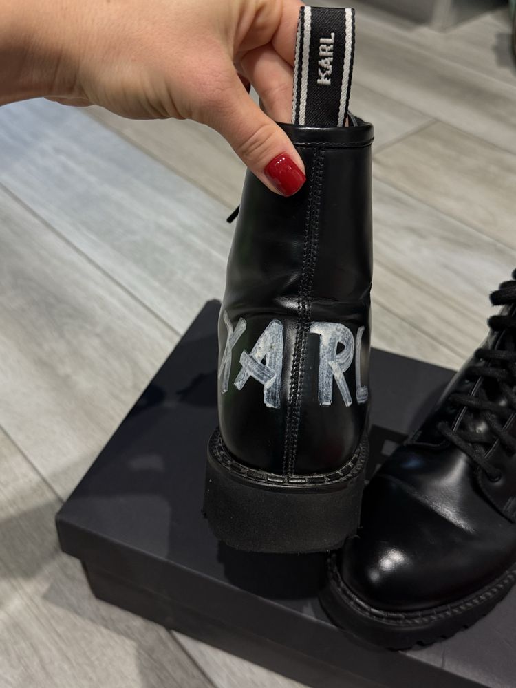 Ботинки натуральная кожа Karl Lagerfeld