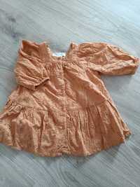 Koszula tunika sukienka dla dziewczynki ZARA 86cm 12-18ms