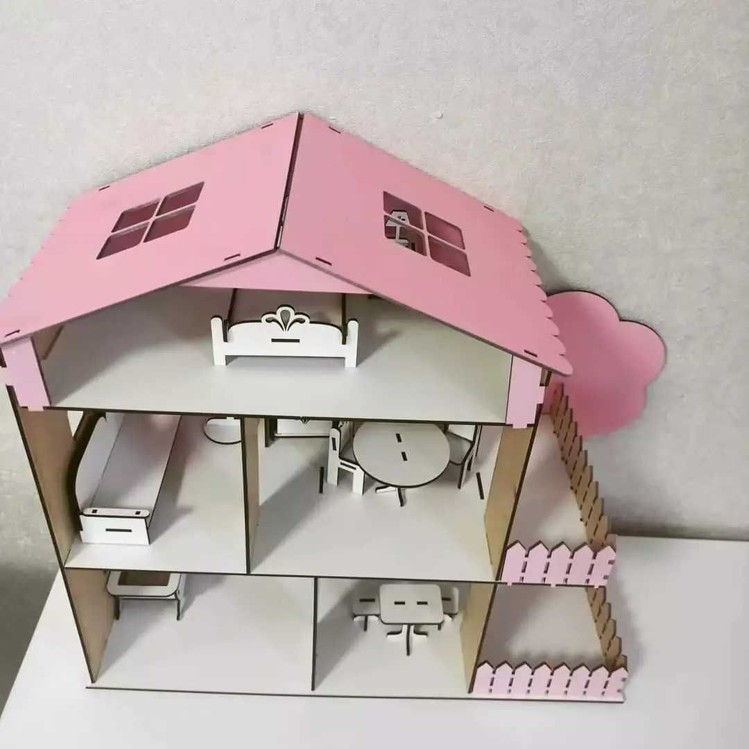 Домик кукольный с мебелью. Ляльковий будинок для LOL, барби. Подарок