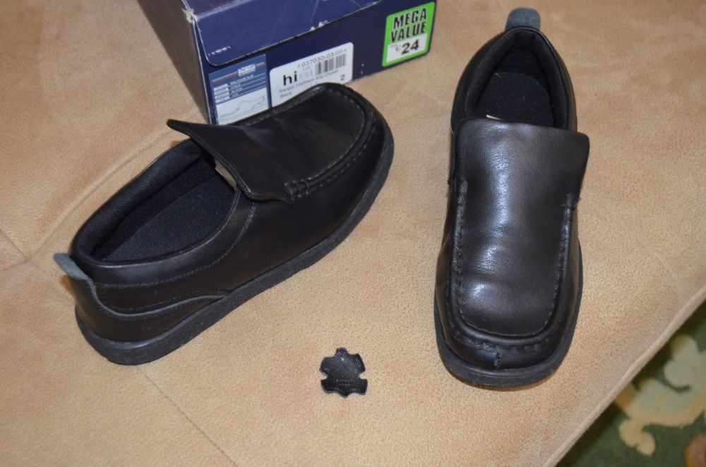 Детские демисезонные туфли в школу 34 размера Kangol.Мокасины мальчику