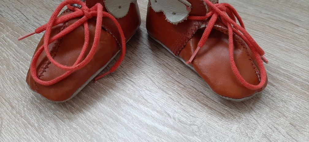 Пинетки кожаные обувь для малышей