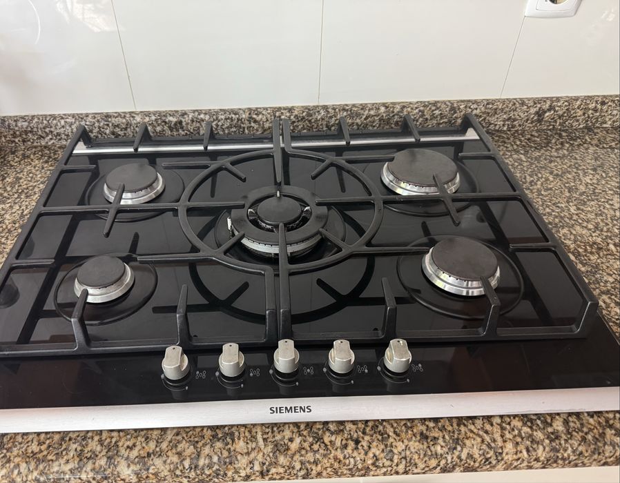 Placa a gás Siemens com 5 bocas