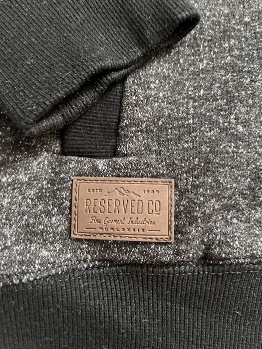 Sweter kardigan męski na guziki Reserved jak nowy r. L czarny melanż