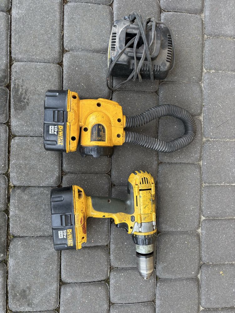 Wkrętarka i lampa De Walt na baterie