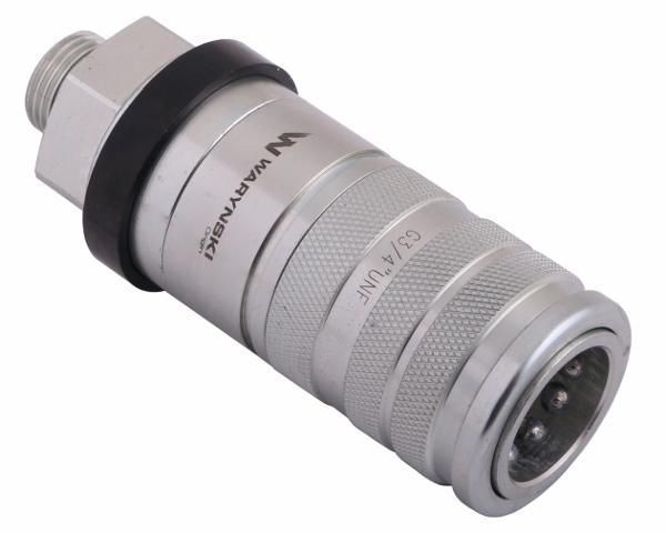 Szybkozłącze hydrauliczne zrywalne 68 l/min gniazdo G3/4"UNF gwint zew