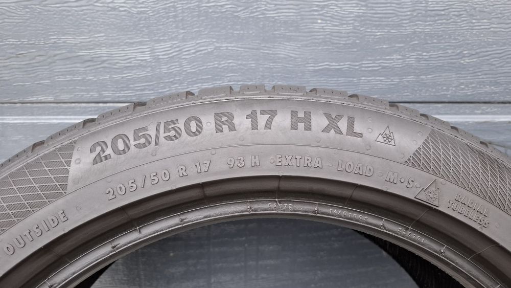 Continental 205/50 R17 WinterContact 6.5 mm