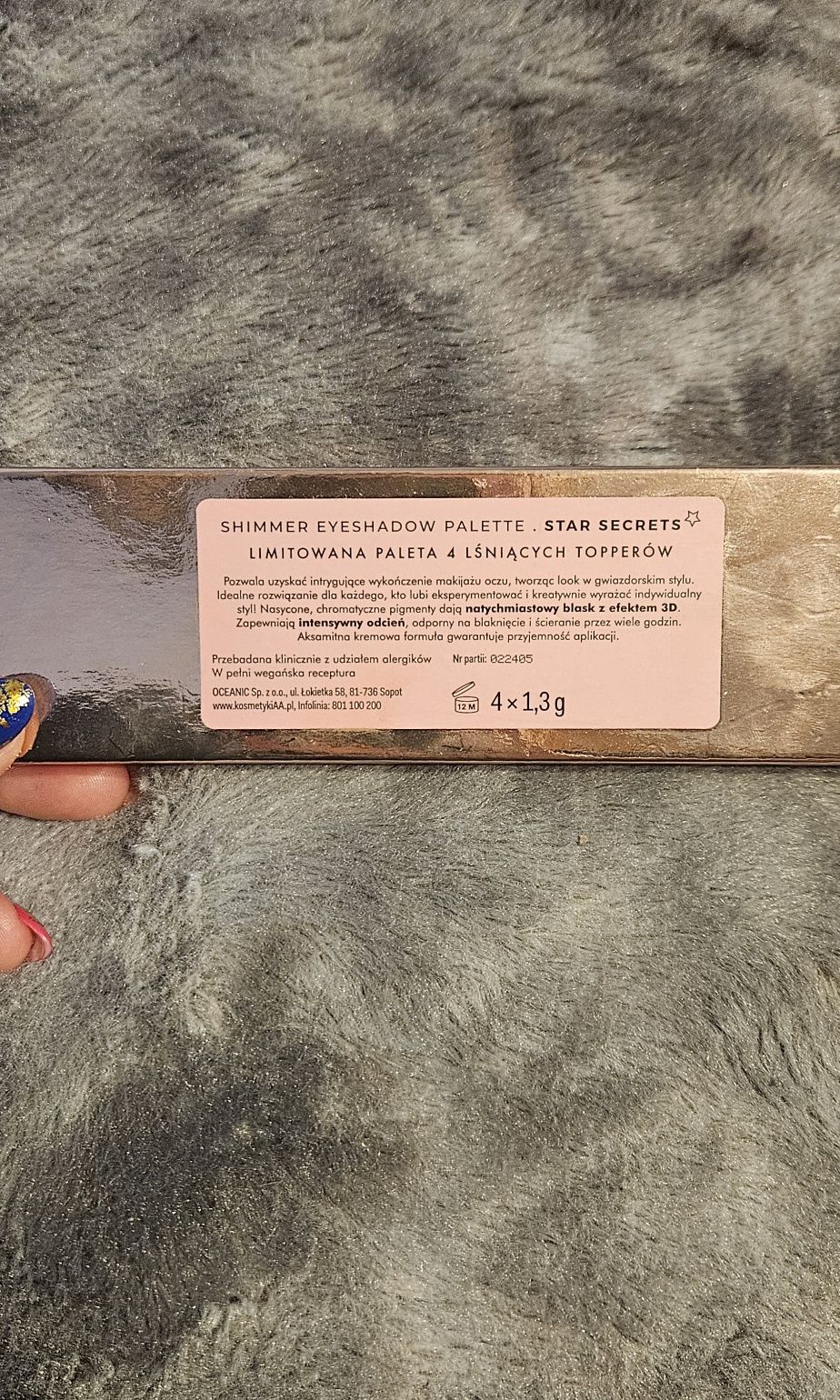 Paleta cieni Aa wings star Secrets paleta topperów