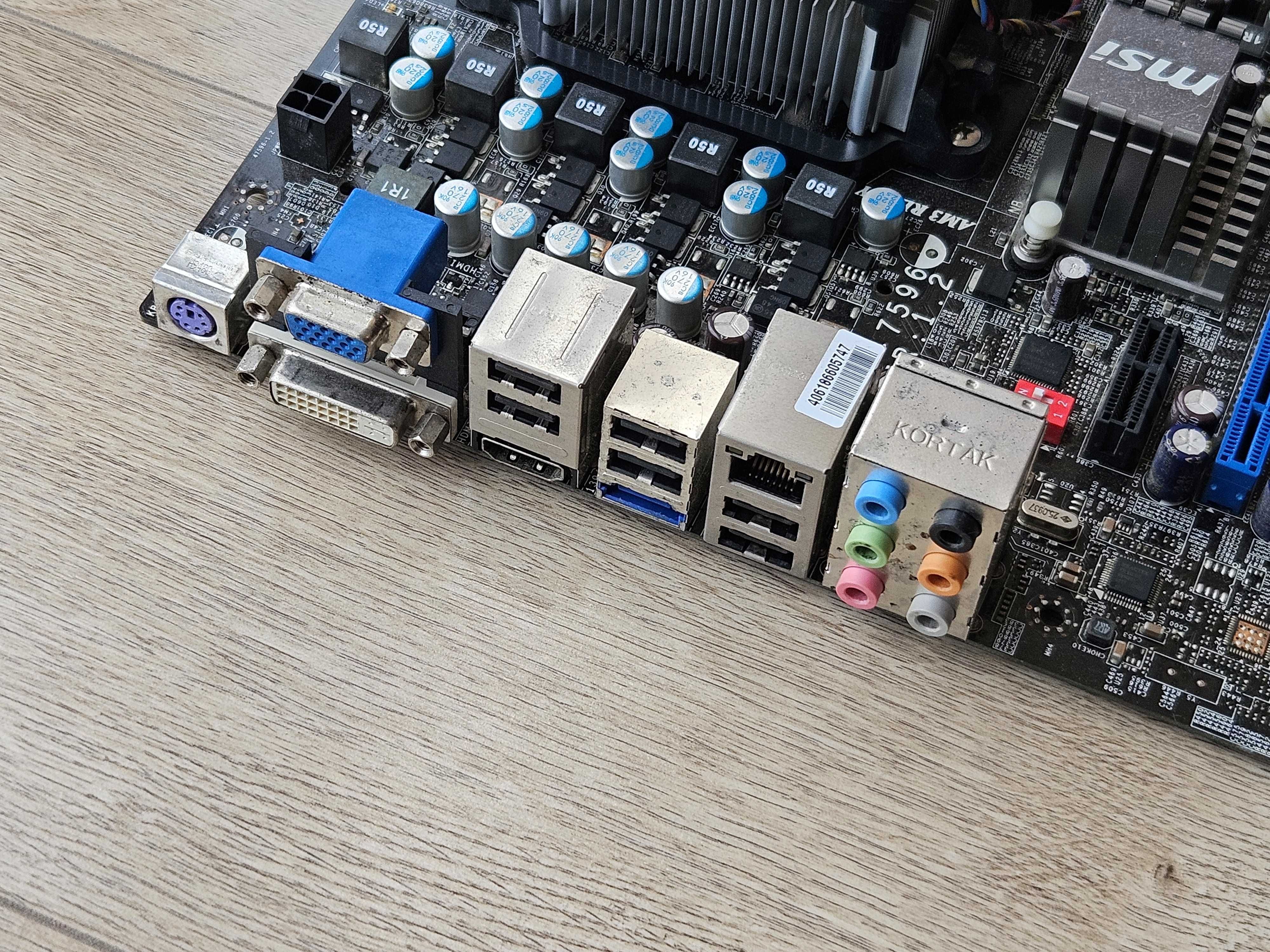 Материнська плата MSI 760GM-E51 + X4 635 + 4Gb DDR3 AM3+