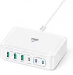 Szybka ładowarka USB C 165 W GaN 6-portowy blok ładowarki