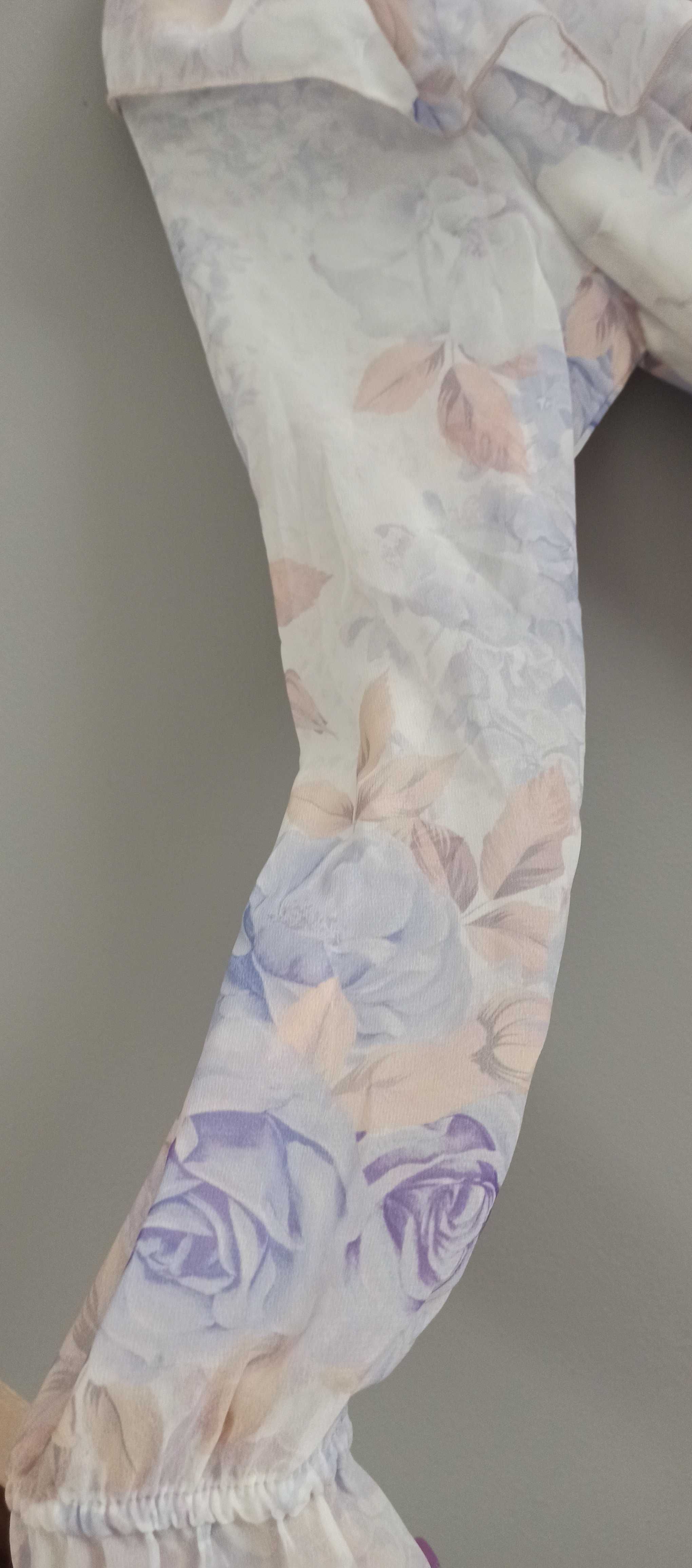 Piękna sukienka Excellence kwiaty kwiatowy print wzór hiszpanka