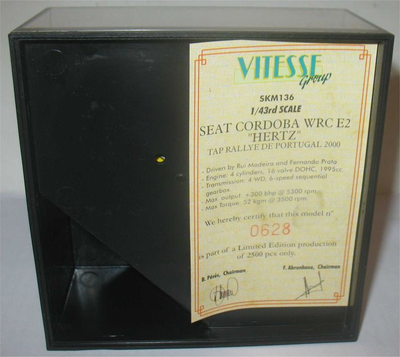 Skid - Seat Cordoba WRC Evo2 - Rally de Portugal 2000 - Rui Madeira