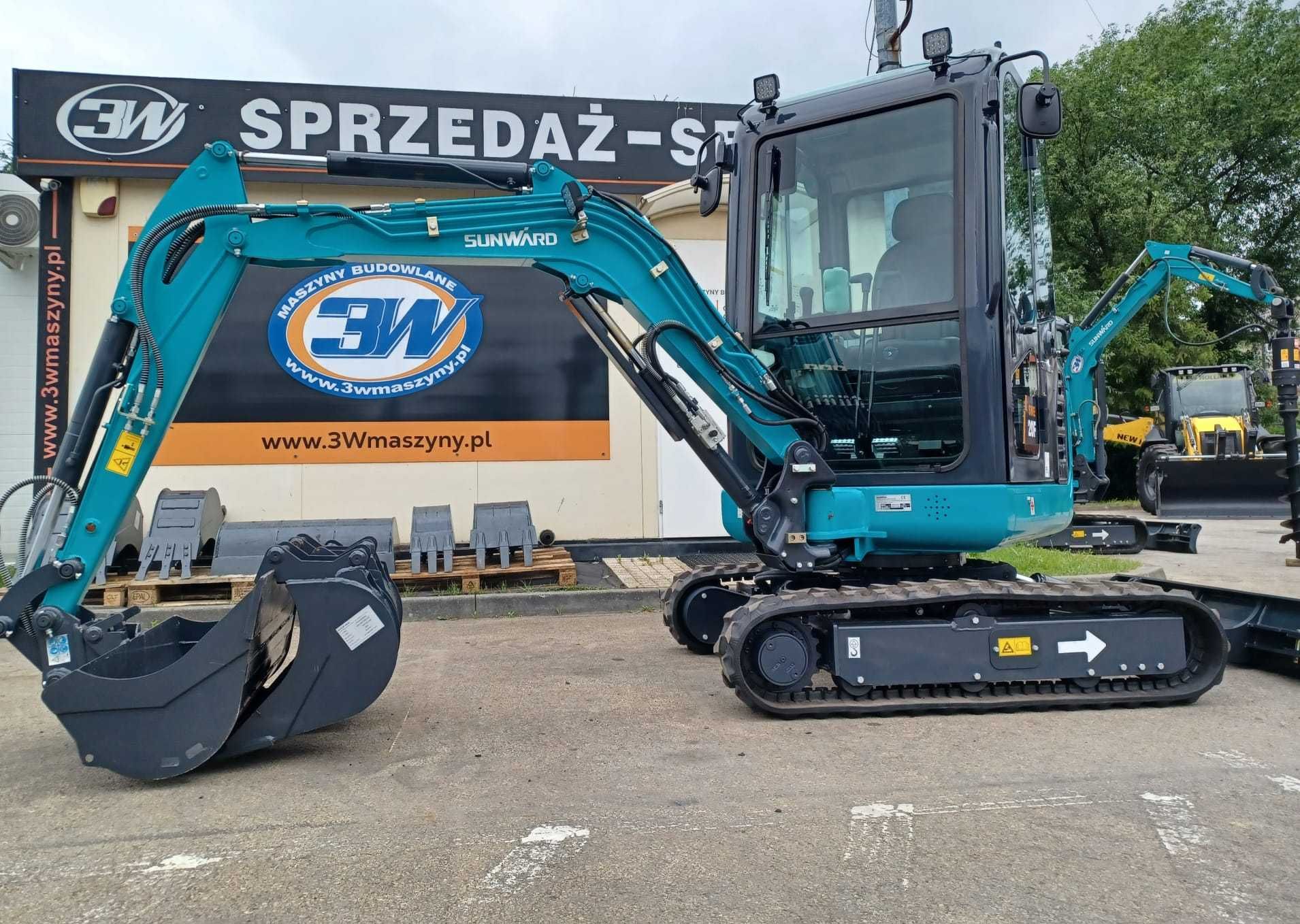 Mini-koparka SUNWARD SWE 20F Nowa 2025, 1940 kg, Gwarancja 5 lat !!!