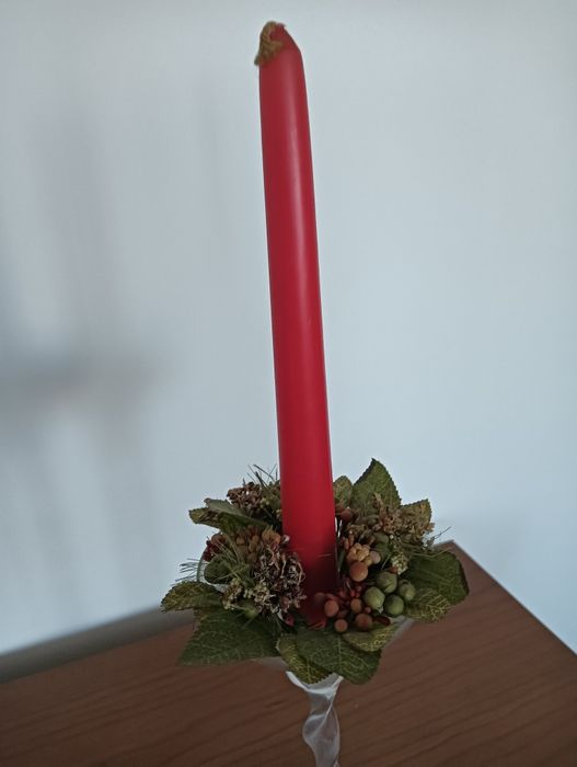 Porta velas em vidro