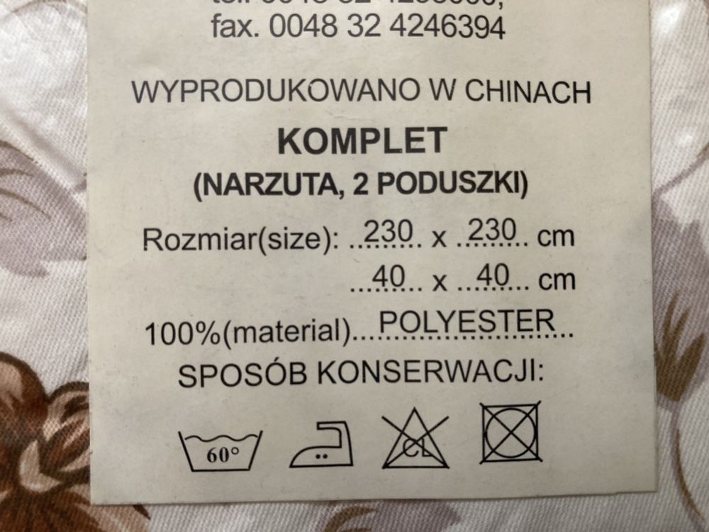 Narzuta, kapa plus poduszki