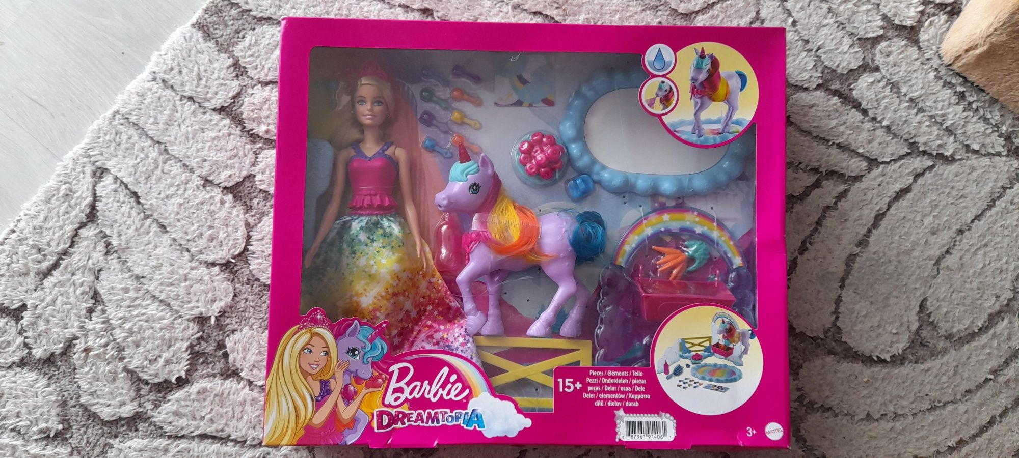 Zestaw Barbie Dreamtopia Lalka i jednorożec