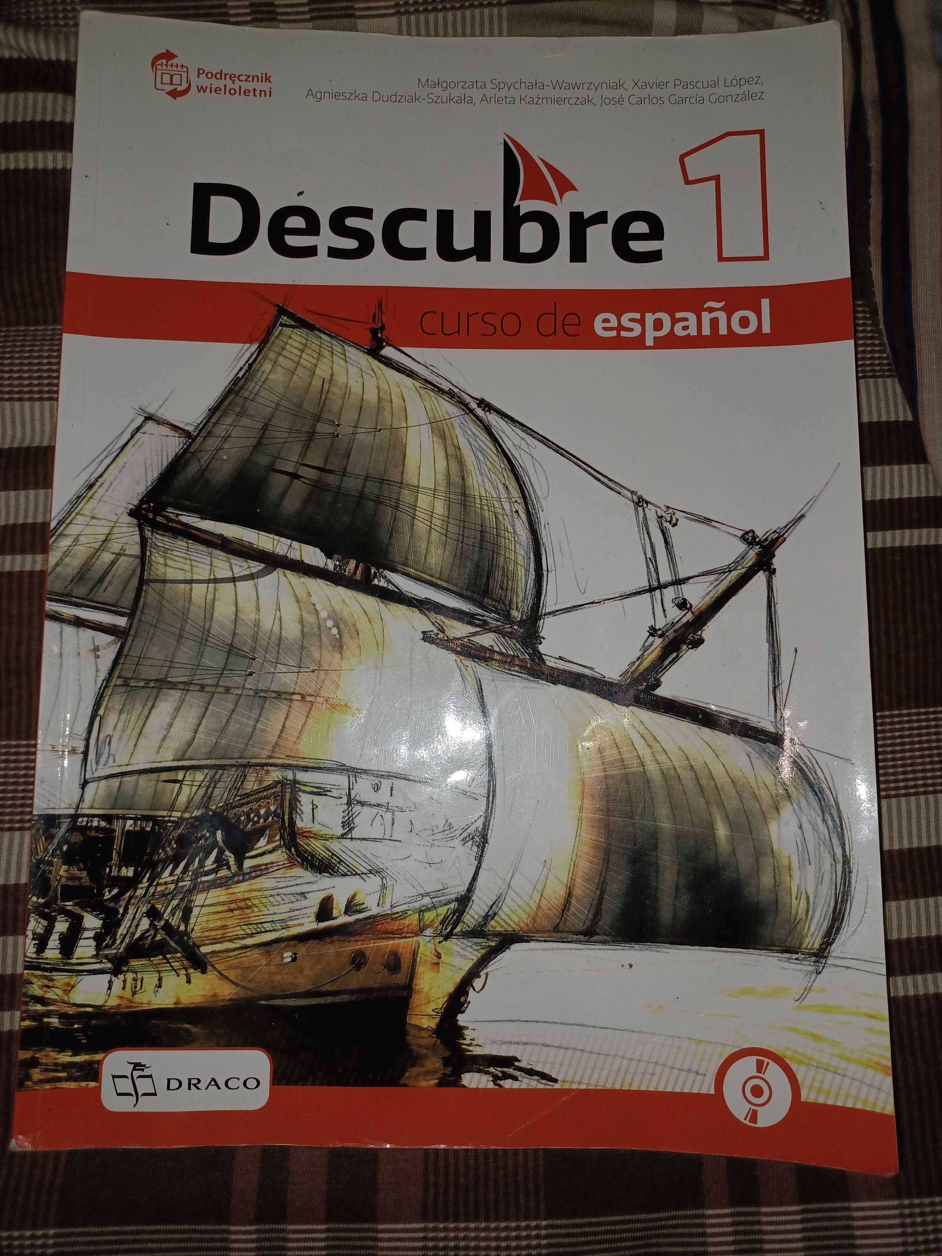 Descubre 1 książka i ćwiczenia do jęz hiszpańskiego dla szkoł średnich