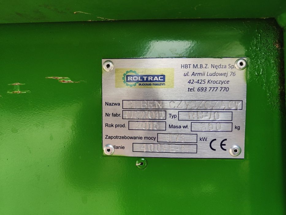 Piło łuparka roltrac bęben czyszczący