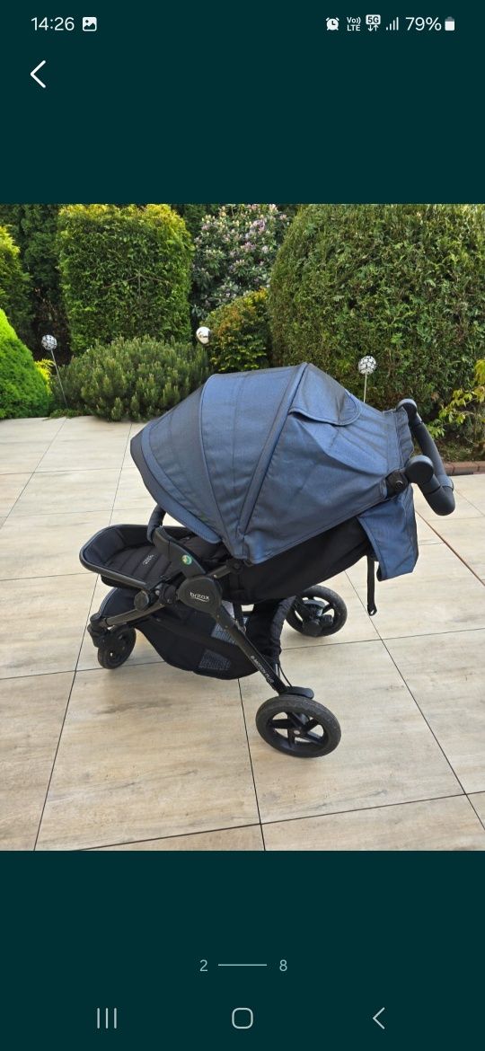 Wozek z gondolą spacerówka 2 w 1 britax b motion plus