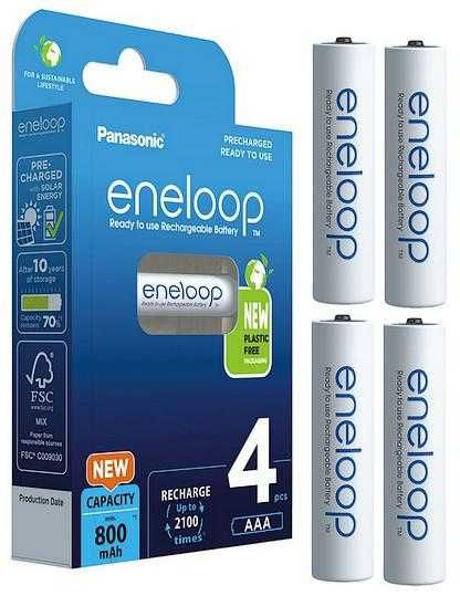 Akumulatorki R03 AAA Panasonic Eneloop 800mAh blister 4 szt.36557