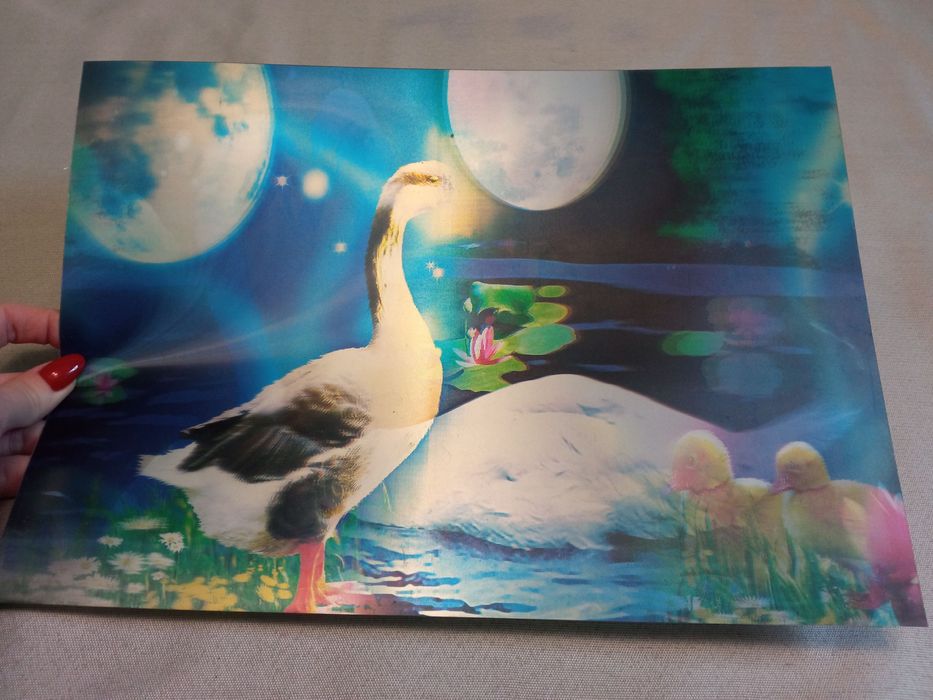 Obrazek 3D - ŁABĘDZIE