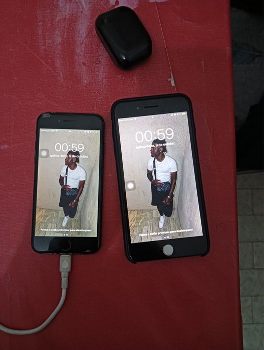 Esta em bom estado, iphone 7 e o iphone 7 plus.