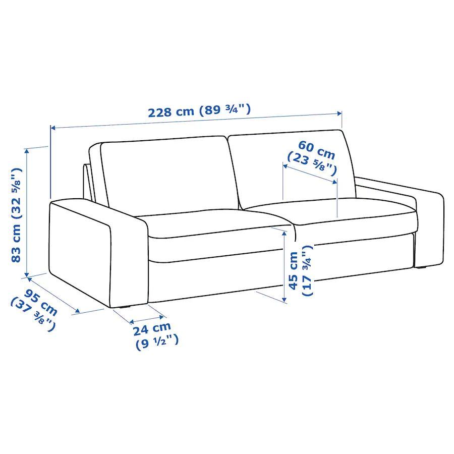 Sofá IKEA Kivik 3 lugares