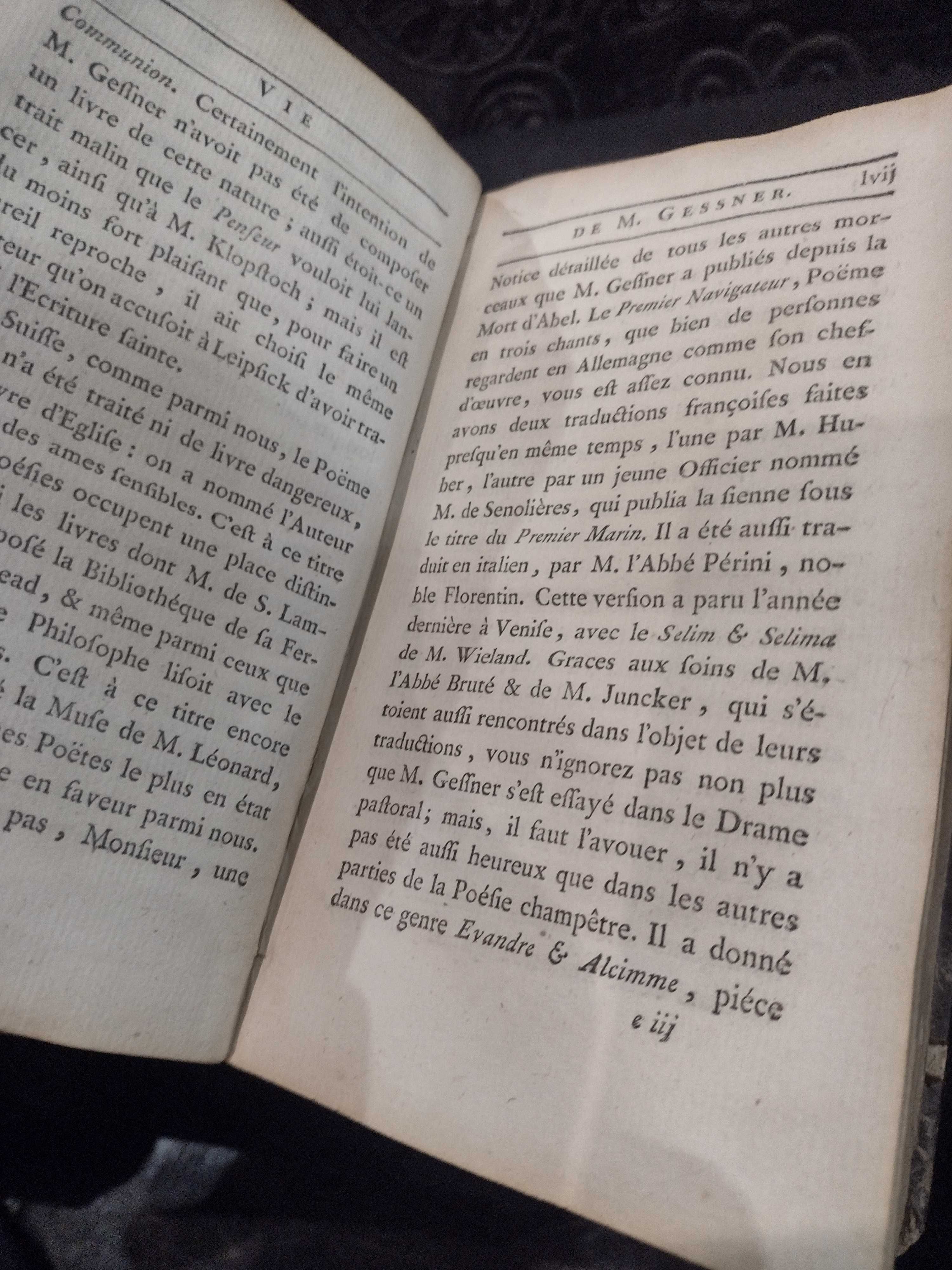 Oeuvres Choisies de M. Gessner 1774