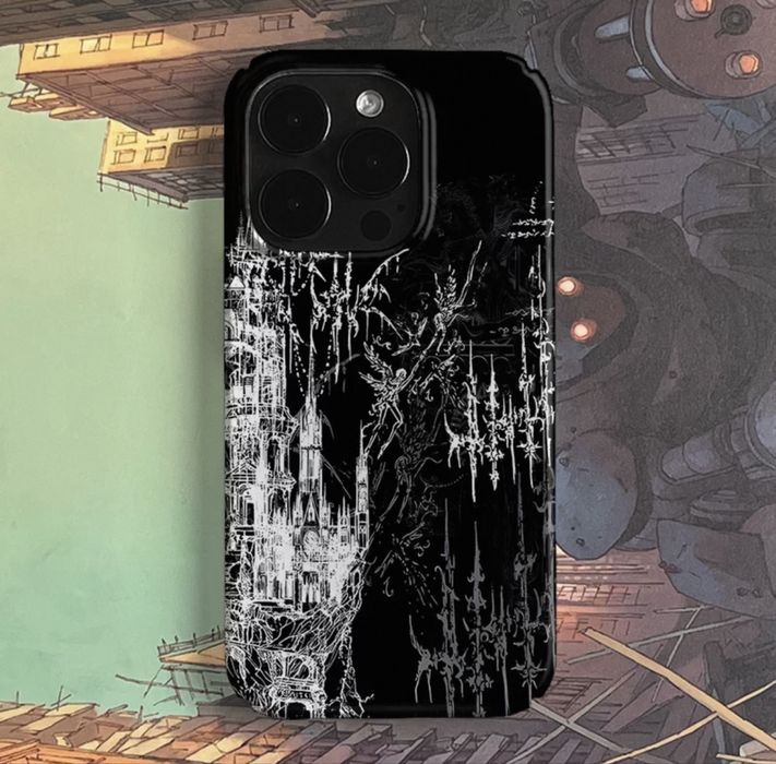 чехол на iphone 15 pro новый в стиле y2k gothic opium