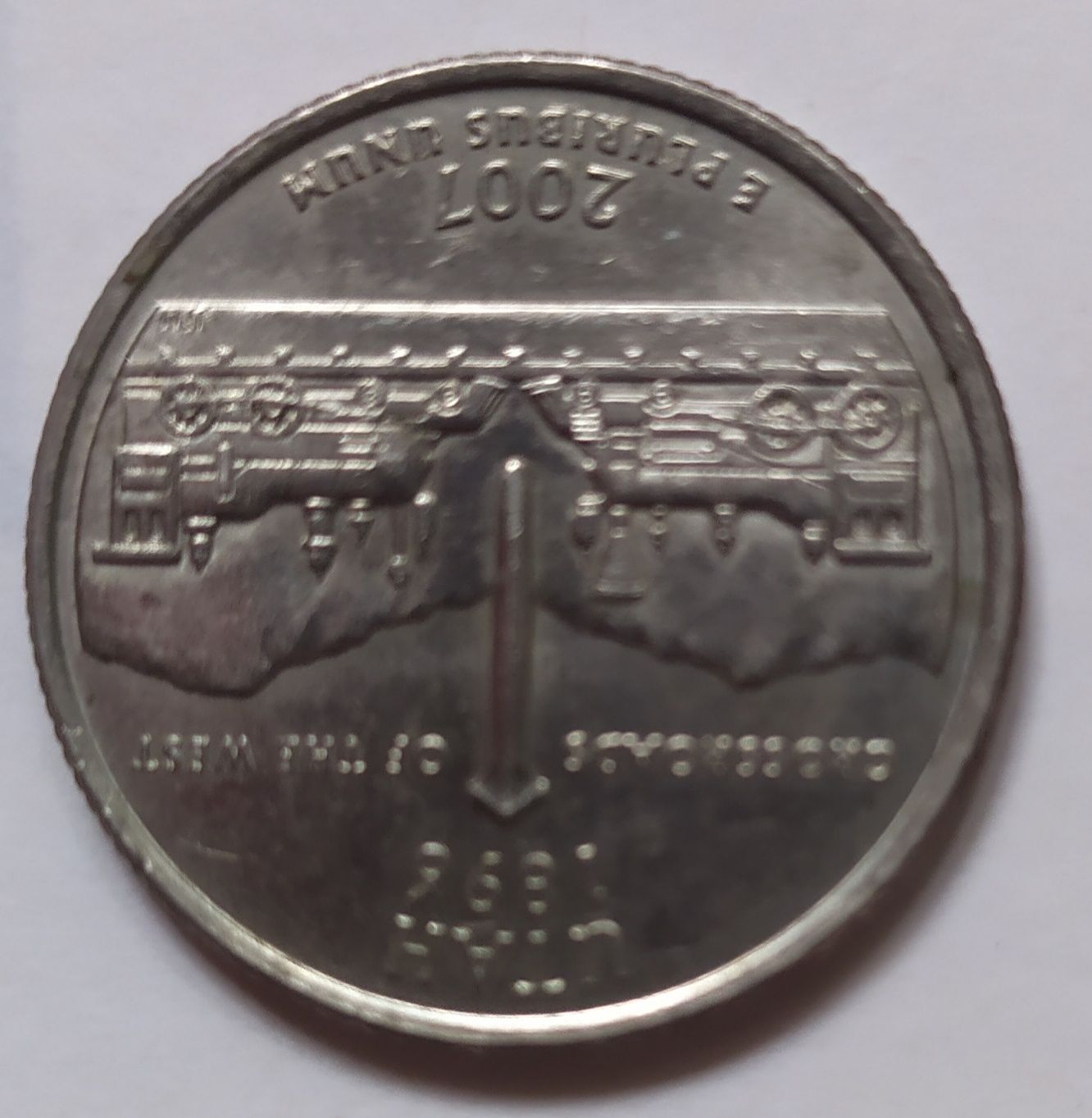 Quarter dollar liberty 2007 25 центов США utah p