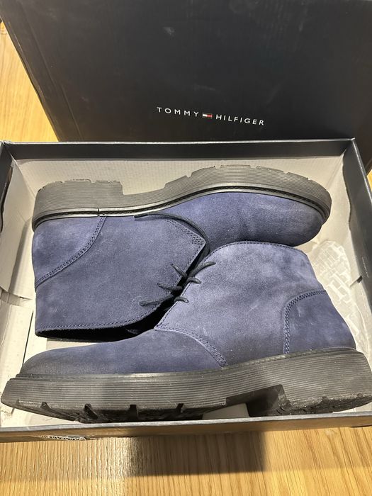 Tommy Hilfiger Оригінал. Круті сині черевики із замші