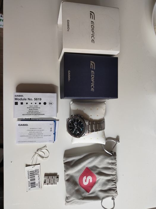 Zegarek męski CASIO EDIFICE EFR-S567D-1AVUEF.Szkło szafirowe.Jak nowy!