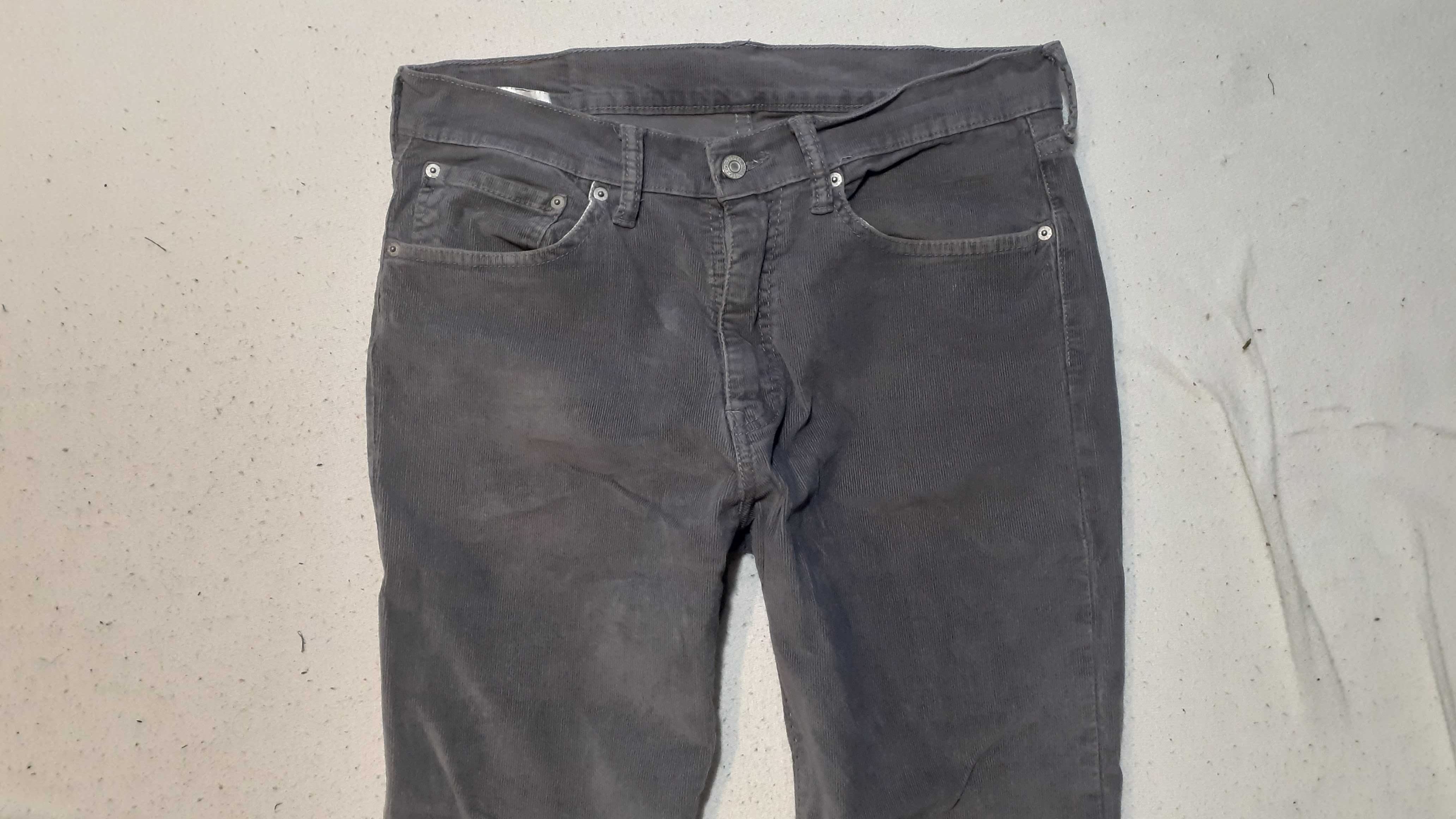 LEVIS 751 86cm 34 28 stretch męskie spodnie sztruksowe