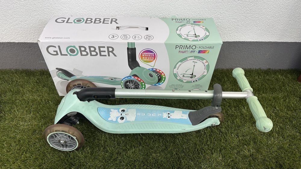 Hulajnoga trójkołowa Globber Primo (mint - lama)